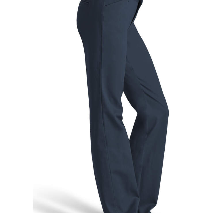 Dickies Girl Juniors' College 4-Pocket Bootcut Pants - Navy Blue (NVY) image number 3
