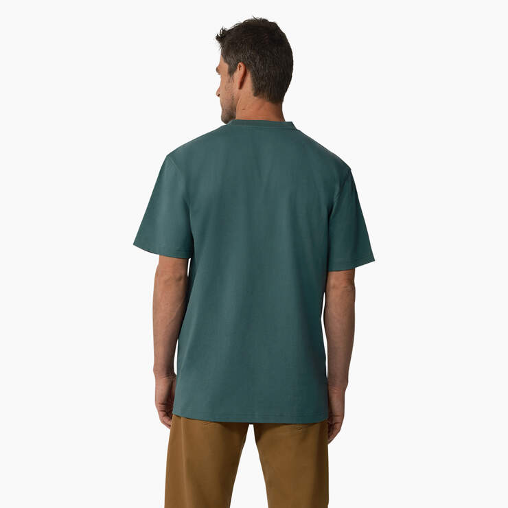 Short Sleeve Tri-Color Logo Graphic T-Shirt - Lincoln Green (LN) image number 2