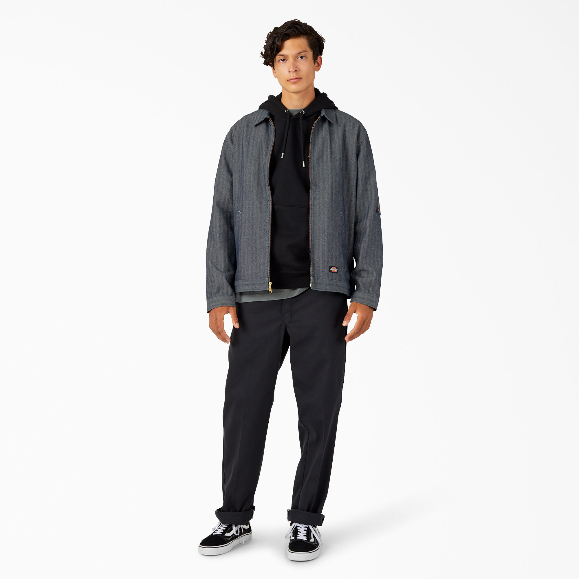 Contrast stitch work jacket new arrivals