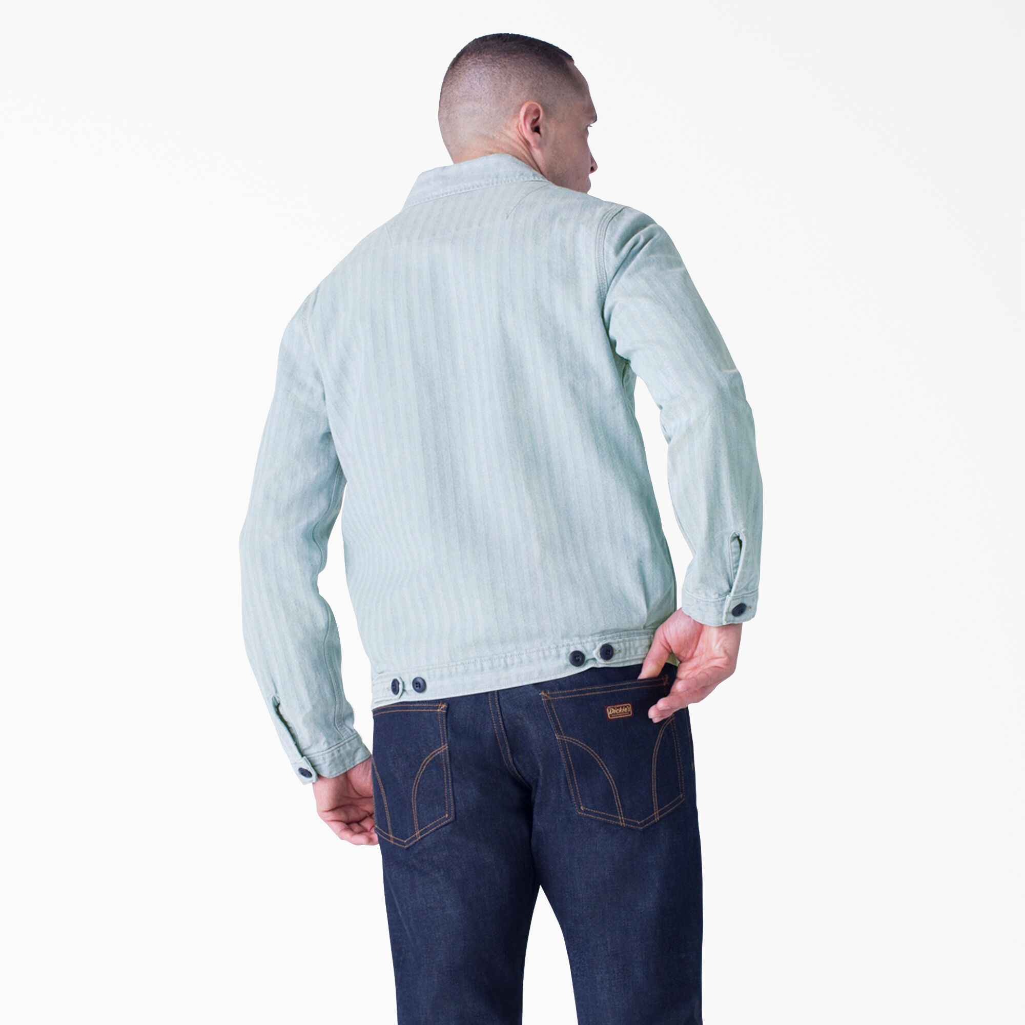 Dickies 1922 Bleached Fisher Stripe Jacket - Dickies US