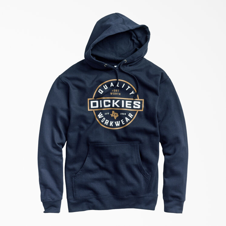 Fleece Quality Workwear Graphic Hoodie - Dark Navy (DN)