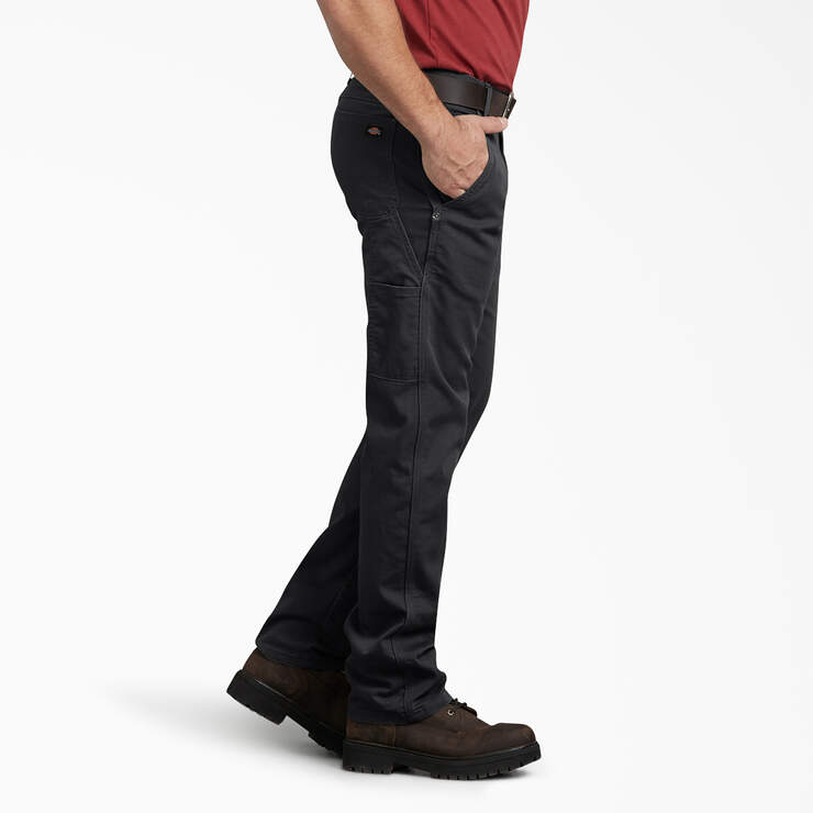 FLEX Regular Fit Duck Carpenter Pants - Stonewashed Black (SBK) image number 3