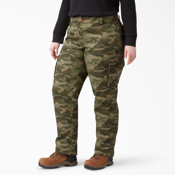 Women&rsquo;s Plus Stretch Relaxed Cargo Pants - Light Sage Camo &#40;LSC&#41;