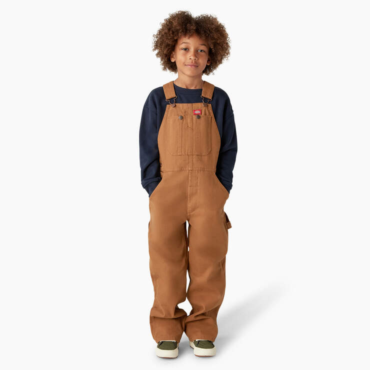 Kids' Duck Overalls, 4-20 - Rinsed Brown Duck (RBD) image number 4