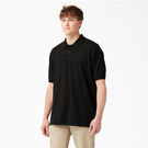 Adult Size Piqu&eacute; Short Sleeve Polo - Black &#40;BK&#41;