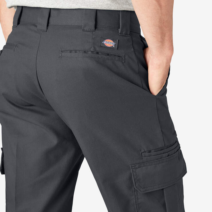 FLEX Regular Fit Cargo Pants - Charcoal Gray (CH) image number 9