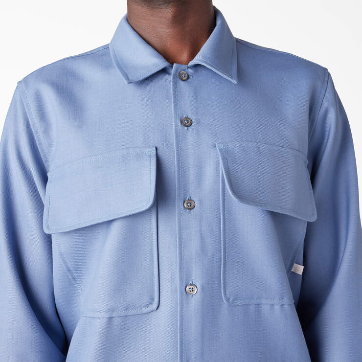 Dickies Premium Collection Boxy Shirt - Ashleigh Blue (AHB) image number 7