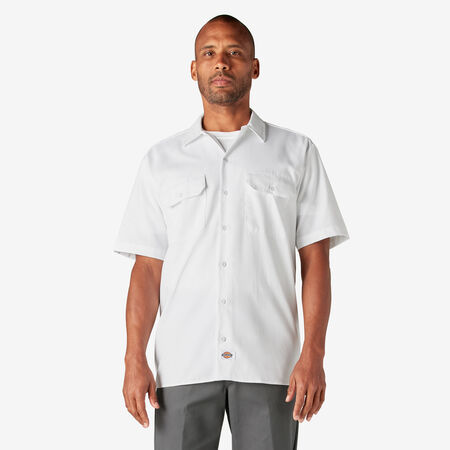 Short Sleeve Work Shirt - White &#40;WH&#41;