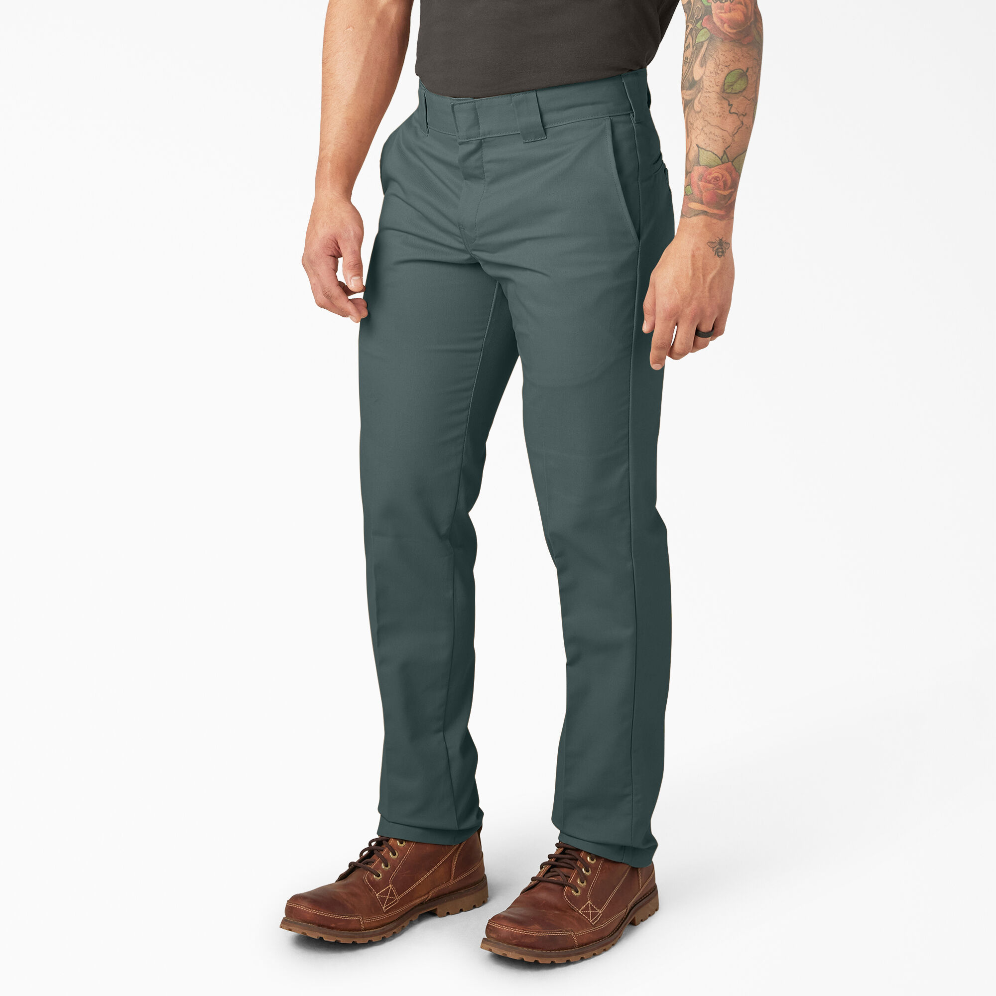 dickies work pants slim fit tapered leg