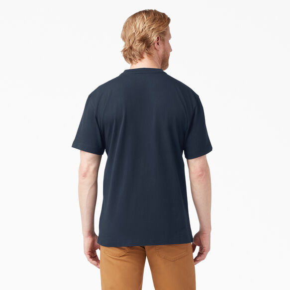 Heavyweight Short Sleeve Henley T-Shirt - Dark Navy &#40;DN&#41;