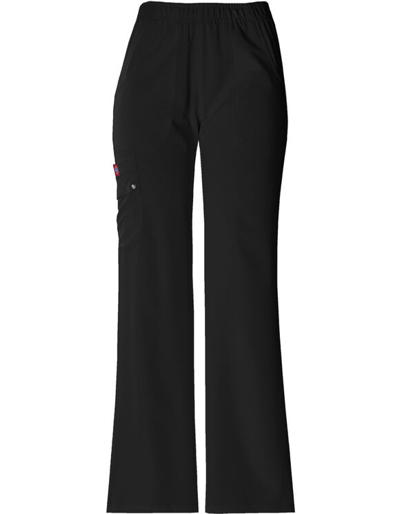 Women's Xtreme Stretch Elastic Waist Scrub Pant - BLACK (BLK)