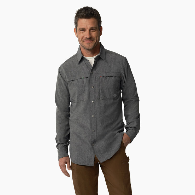 Cooling Long Sleeve Work Shirt - Charcoal &#40;CDH&#41;