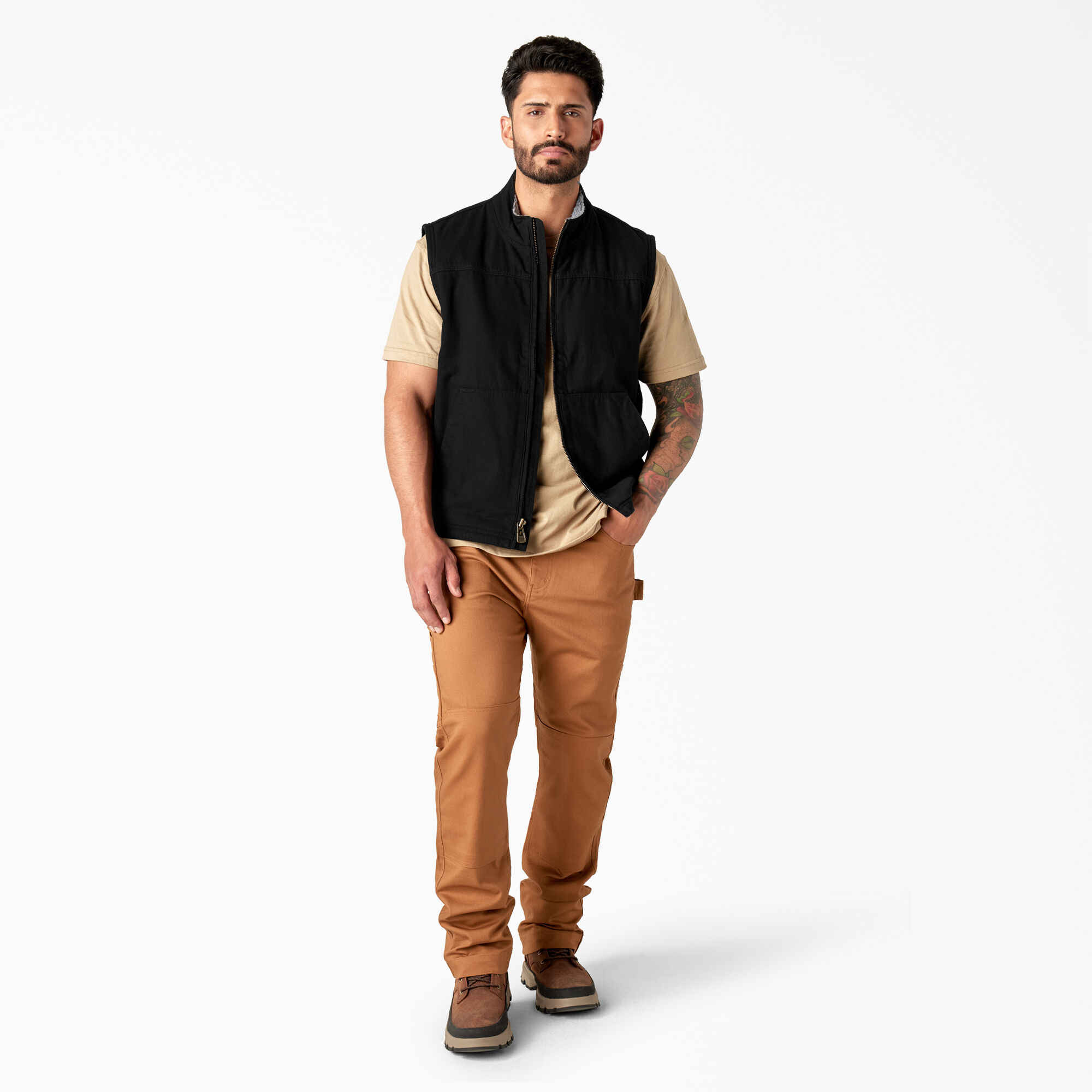 Duck Canvas High Pile Fleece Lined Vest - Dickies US