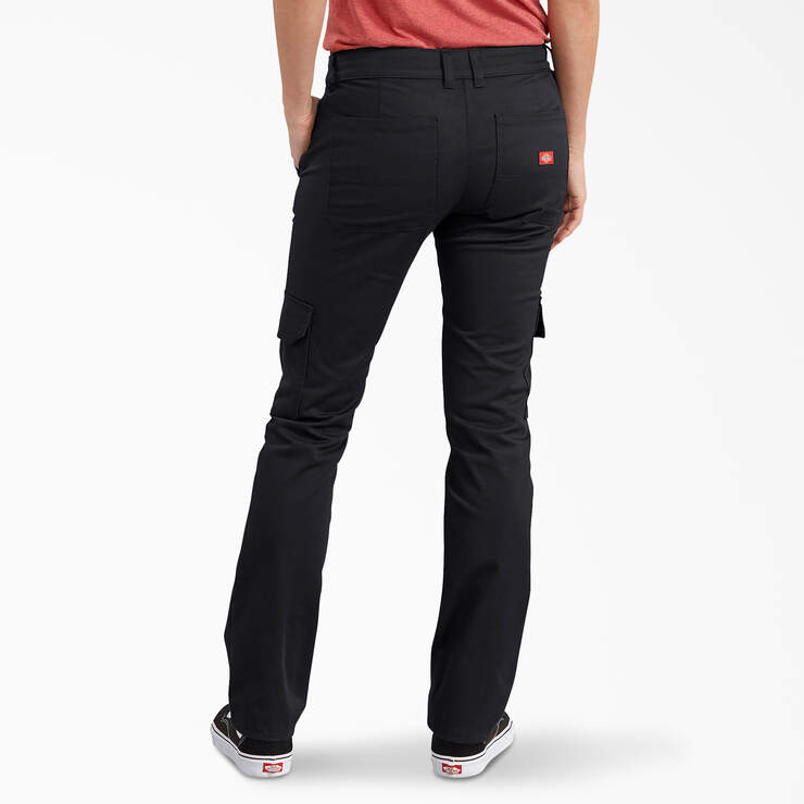 Women’s Relaxed Fit Cargo Pants - Rinsed Black (RBK) image number 2