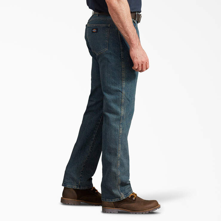 FLEX Active Waist Regular Fit Jeans - Heritage Tinted Khaki (THK) image number 3