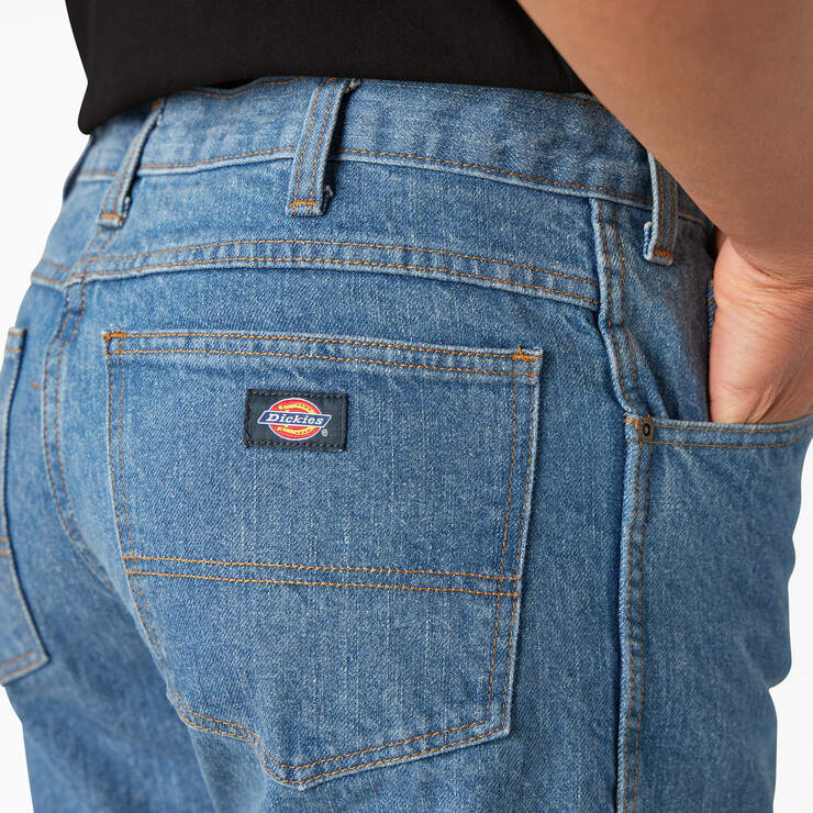 Regular Fit Jeans - Stonewashed Indigo Blue (SNB) image number 12