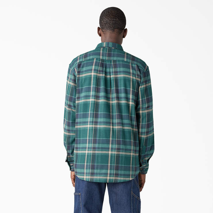 FLEX Long Sleeve Flannel Shirt - Forest Green/Multi Plaid (A2J) image number 2