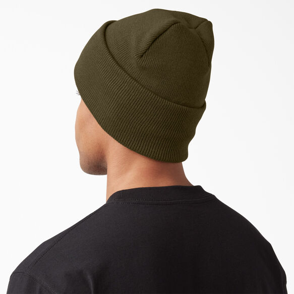 Cuffed Knit Beanie - Dark Olive &#40;ZDV&#41;