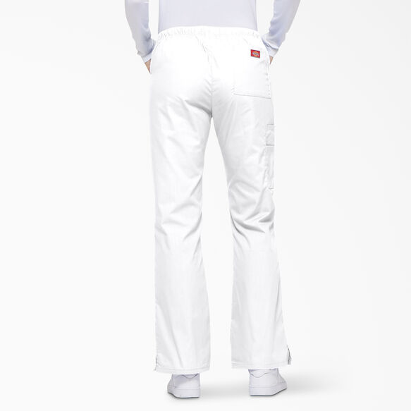 Women&#39;s EDS Signature Flare Leg Cargo Scrub Pants - White &#40;DWH&#41;