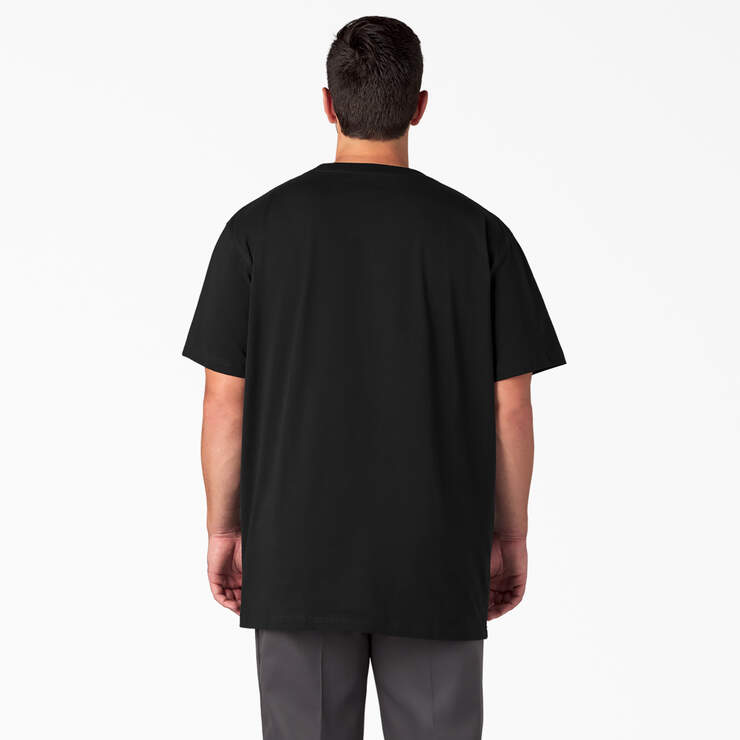 Heavyweight Short Sleeve Pocket T-Shirt - Black (BK) image number 6