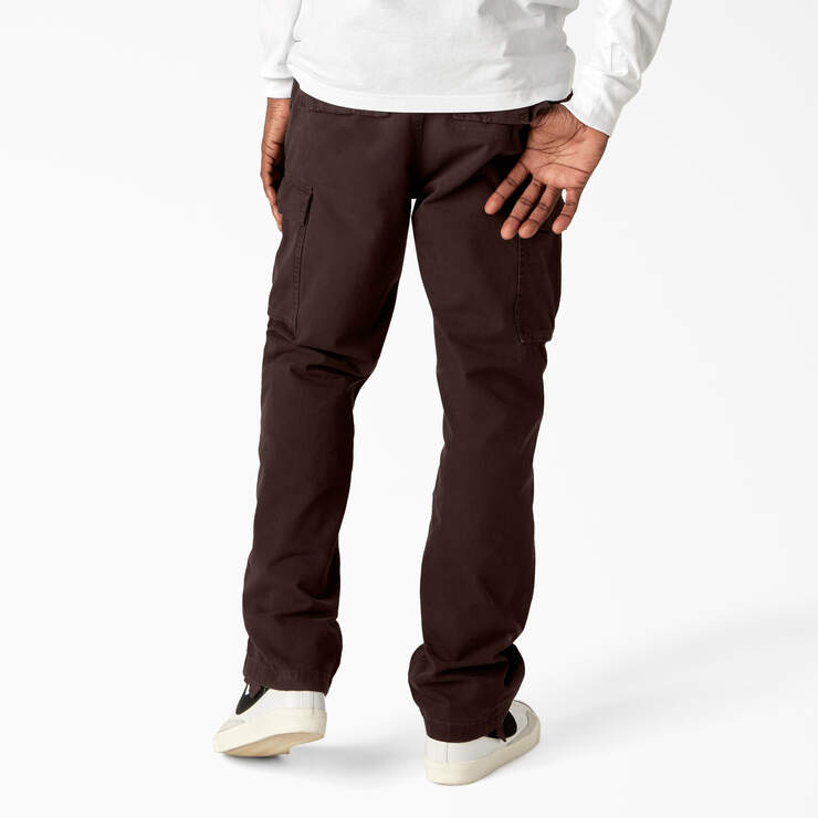 Double Knee Canvas Cargo Pants - Chocolate Brown (CB) image number 2