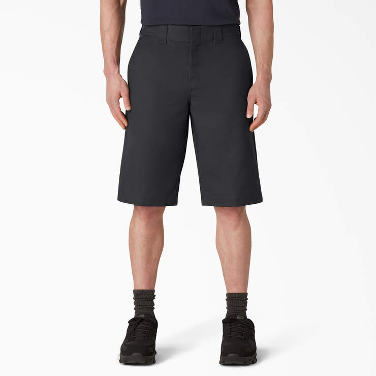 FLEX Cooling Active Waist Regular Fit Shorts, 13" - Black (BK) image number 1
