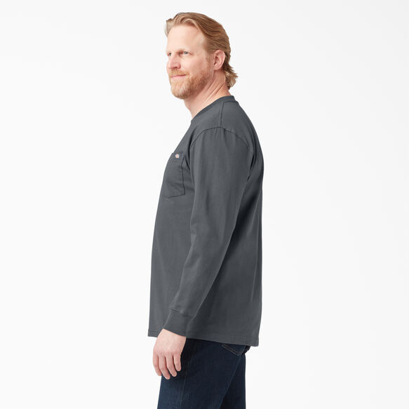Heavyweight Long Sleeve Pocket T-Shirt - Charcoal Gray &#40;CH&#41;