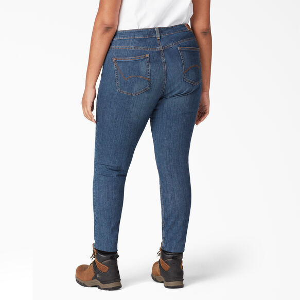 Women&#39;s Plus Perfect Shape Skinny Fit Jeans - Stonewashed Indigo Blue &#40;SNB&#41;