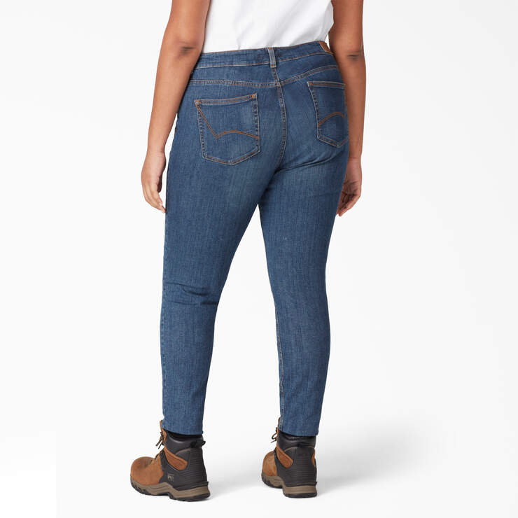Women's Plus Perfect Shape Skinny Fit Jeans - Stonewashed Indigo Blue (SNB) image number 2