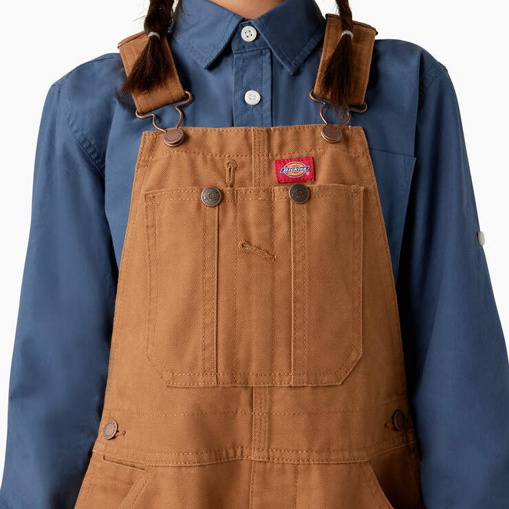 Kids' Duck Overalls, 4-20 - Rinsed Brown Duck (RBD) image number 8