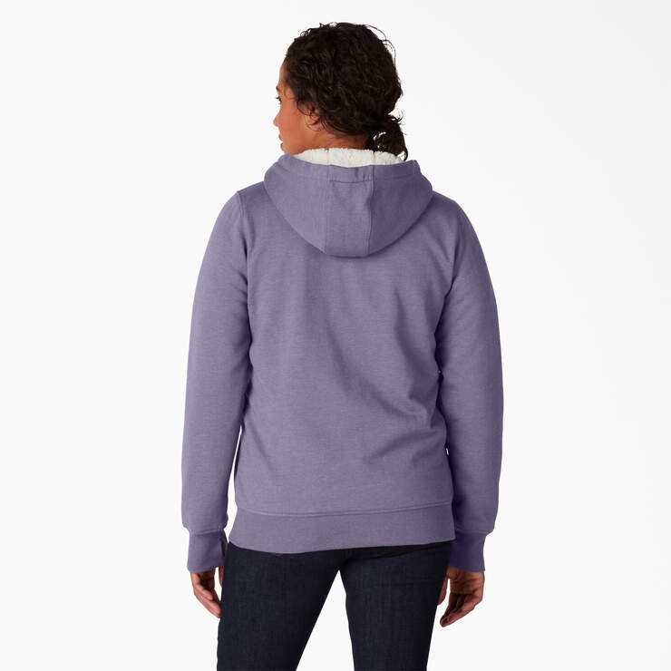 Women’s High Pile Fleece Lined Hoodie - Blue Violet (B2H) image number 2