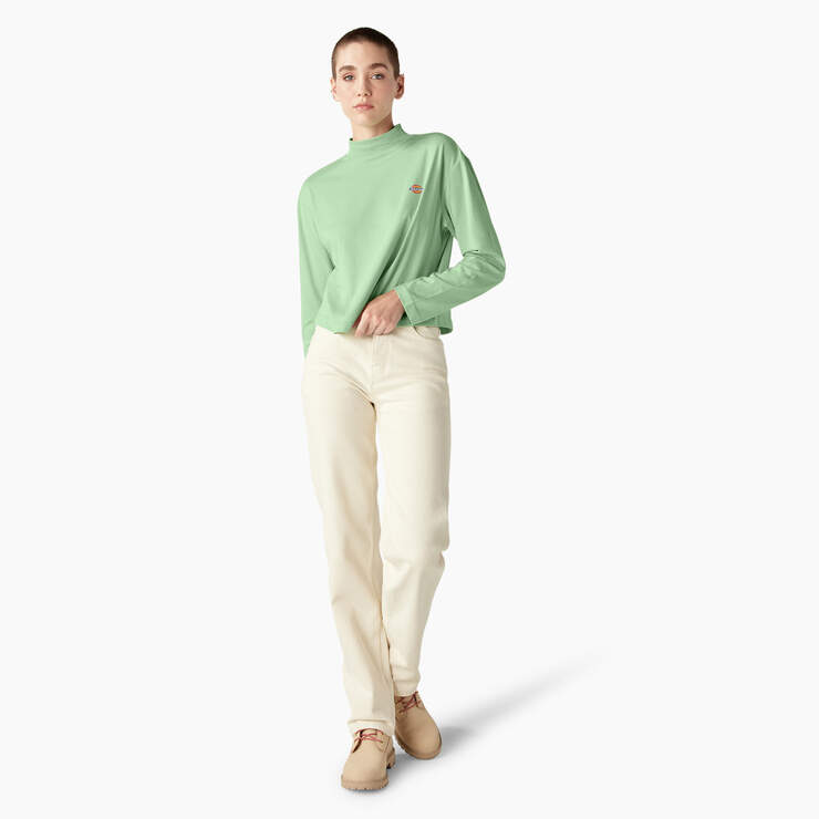 Women's Mapleton High Neck Long Sleeve T-Shirt - Quiet Green (QG2) image number 4