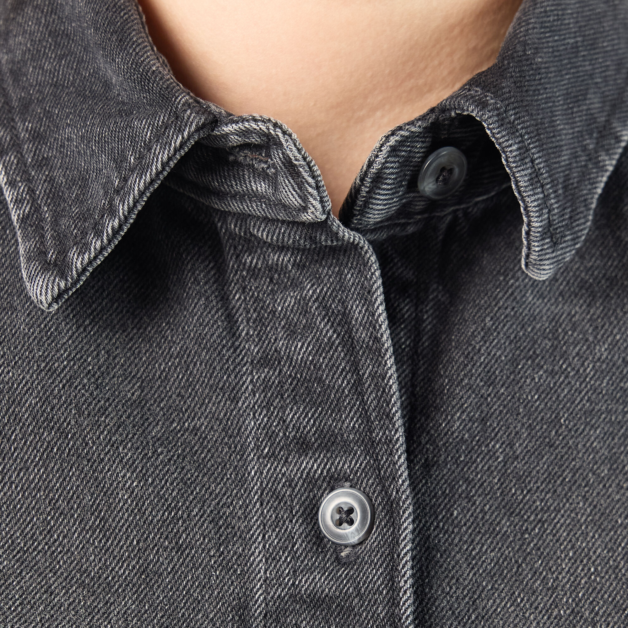 売れ筋商品|||ディッキーズ シャツ レディース トップス WORK SHIRT CROPPED - Button-down blouse - black Women's Cropped Work Shirt - Dickies US