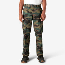 FLEX Regular Fit Straight Leg Cargo Pants - Hunter Green Camo &#40;HRC&#41;