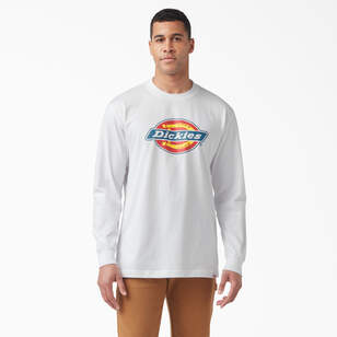 Tri-Color Logo Graphic Long Sleeve T-Shirt