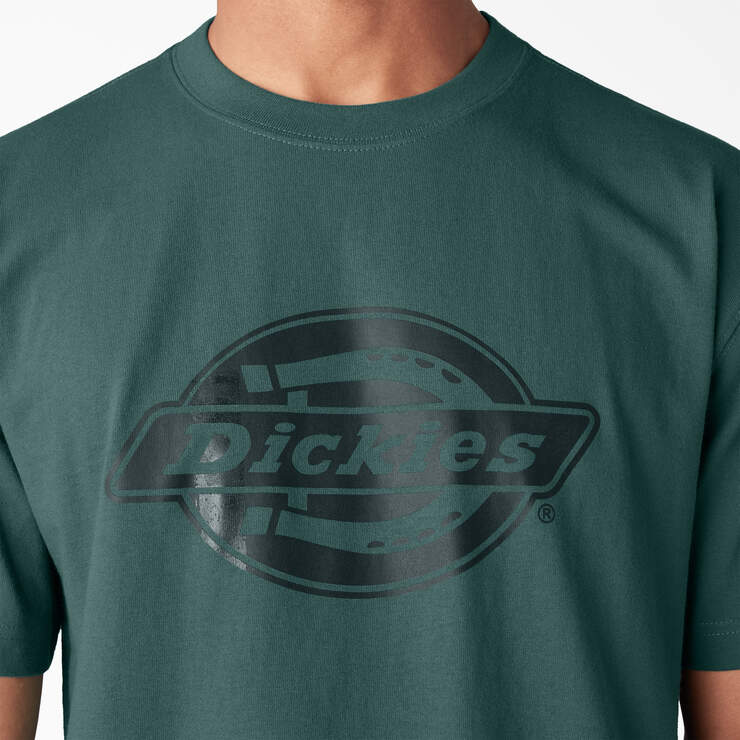 Short Sleeve Heavyweight Logo T-Shirt - Mallard Green (MG1) image number 7