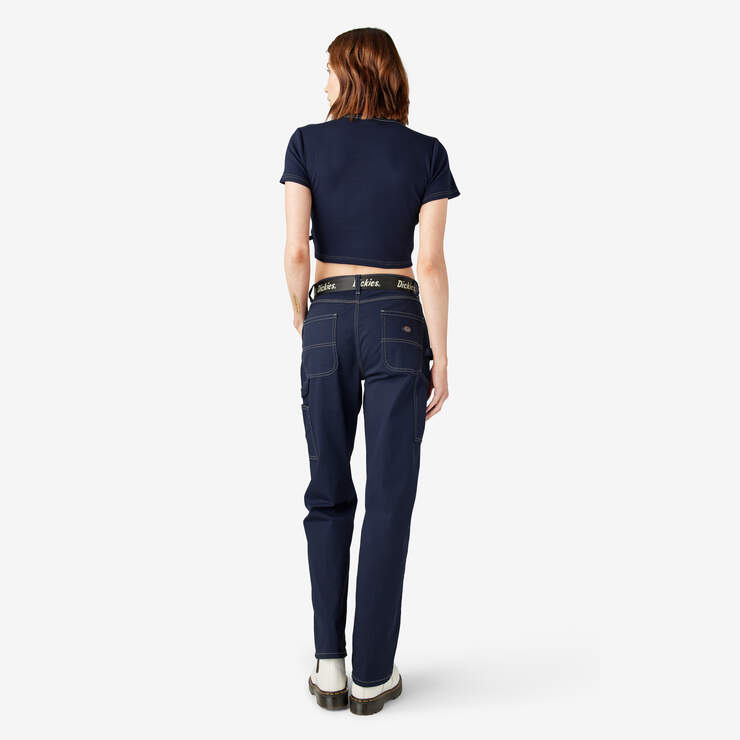 Women's Relaxed Fit Carpenter Pants - Ink Navy (IK) image number 6