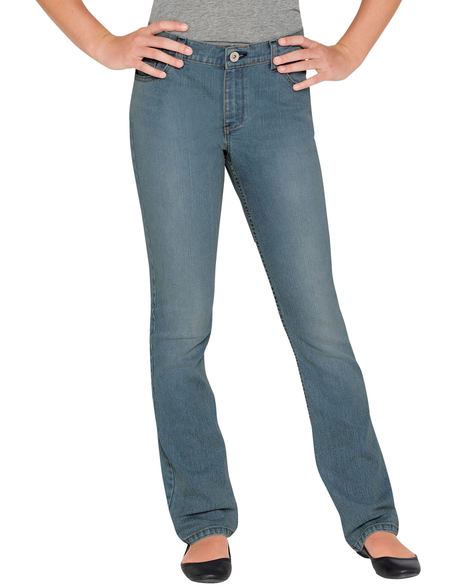 Girls Stretch Jeans , Bleached 