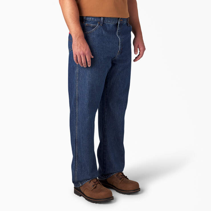 Regular Fit Jeans - Stonewashed Indigo Blue (SNB) image number 7