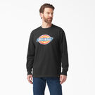 Tri-Color Logo Graphic Long Sleeve T-Shirt - Black &#40;KBK&#41;
