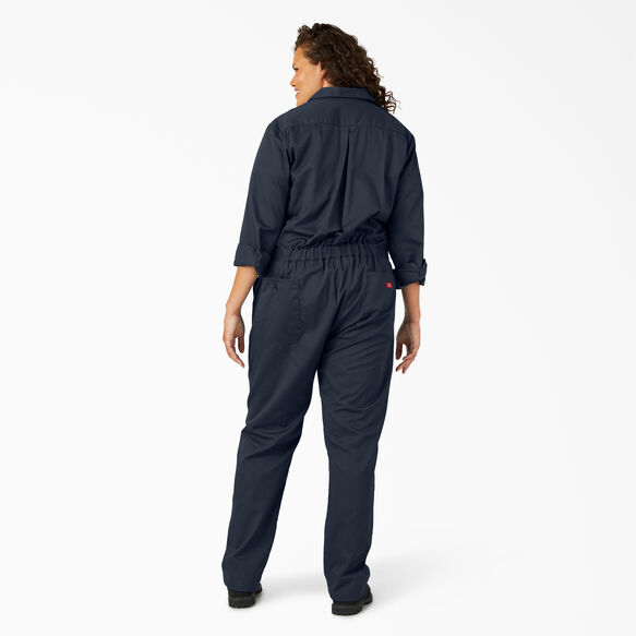 Women&#39;s Plus Long Sleeve Coveralls - Dark Navy &#40;DN&#41;