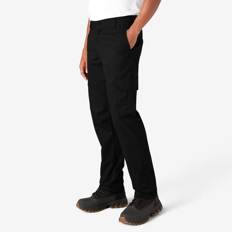 Slim Fit Cargo Pants - Black (BK) image number 3