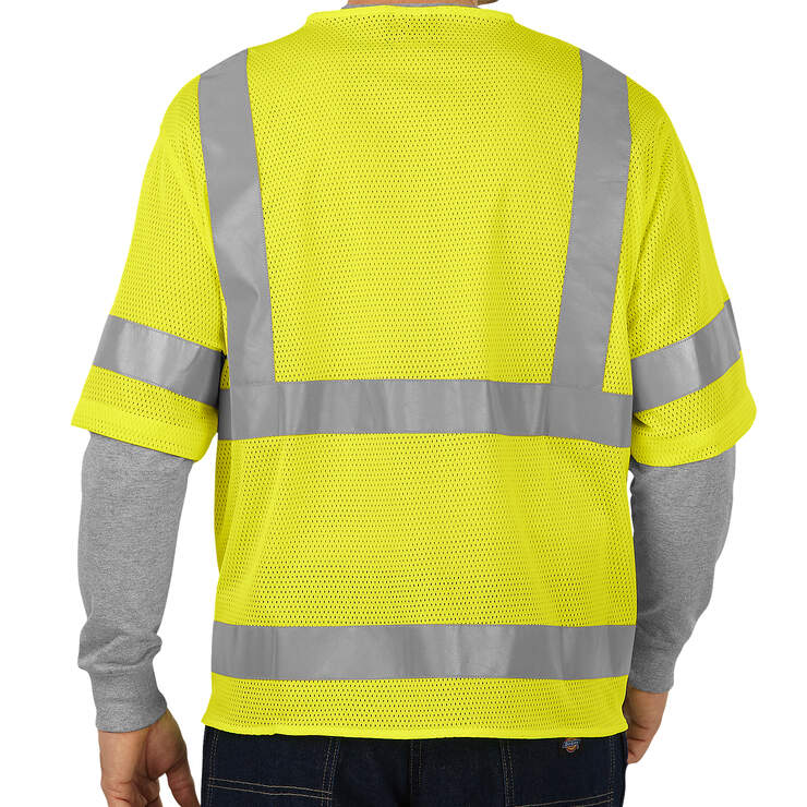 ANSI Mesh Vest with Sleeves, Class 3 - ANSI Yellow (AY) image number 2