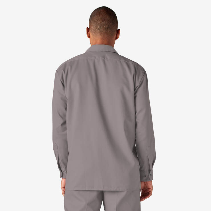 Long Sleeve Work Shirt - Silver (SV) image number 2