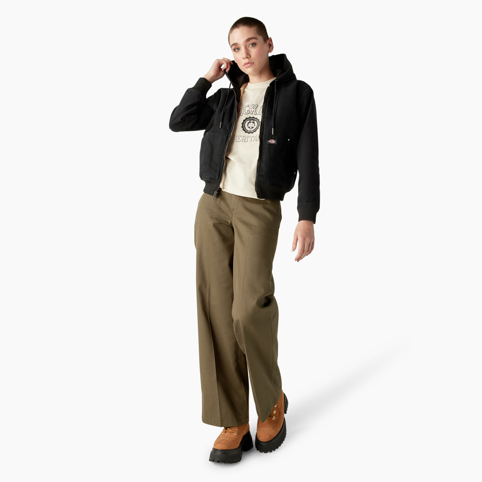Women s Duck Canvas Fleece Lined Jacket Dickies US