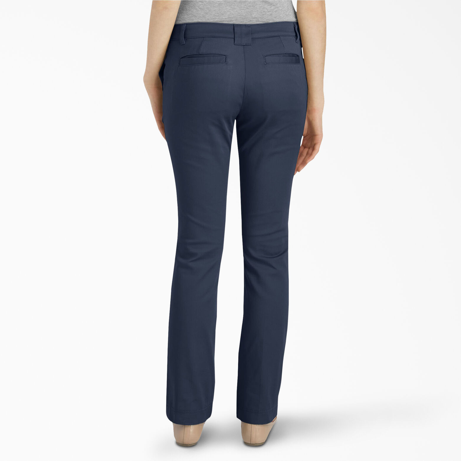 slim fit straight leg work pants