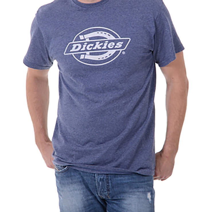 Dickies Logo Graphic Short Sleeve T-Shirt - Heather Navy (HN) image number 1