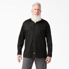 Relaxed Fit Long Sleeve Work Shirt - Black &#40;BK&#41;
