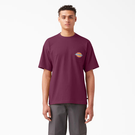 Chest Logo Pocket T-Shirt - Grape Wine &#40;GW9&#41;