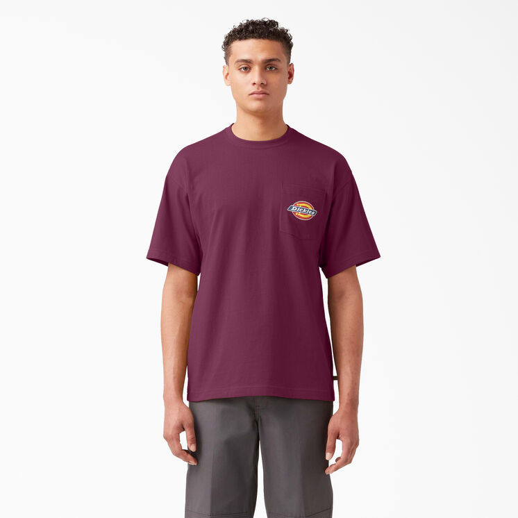 Chest Logo Pocket T-Shirt - Grape Wine &#40;GW9&#41;